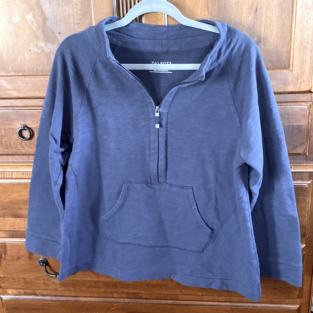 Women’s medium Talbots cotton zip up pullover